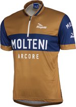 Rogelli Molteni Fietsshirt - Korte Mouwen - Heren - Bruin - Maat L