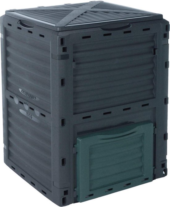 Compostbak 300 liter - Duurzaam Polypropyleen - 71 x 71 x 79,5 cm