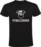 Pitbull terrier Heren t-shirt | dier | dierendag | hond | grappig | cadeau | Zwart