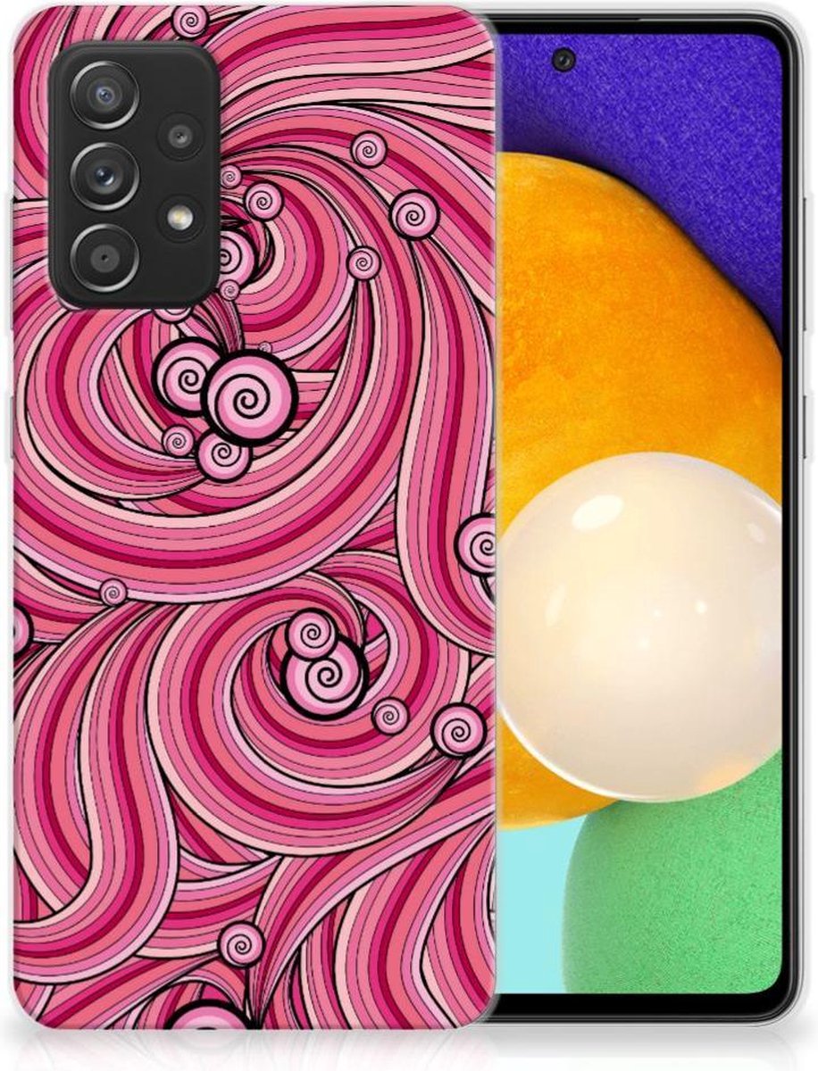 Samsung Galaxy A52 (5G/4G) Hoesje maken Swirl Pink