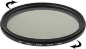 77 mm ND-fader Neutrale dichtheid instelbaar variabel filter ND 2 tot ND 400-filter (zwart)