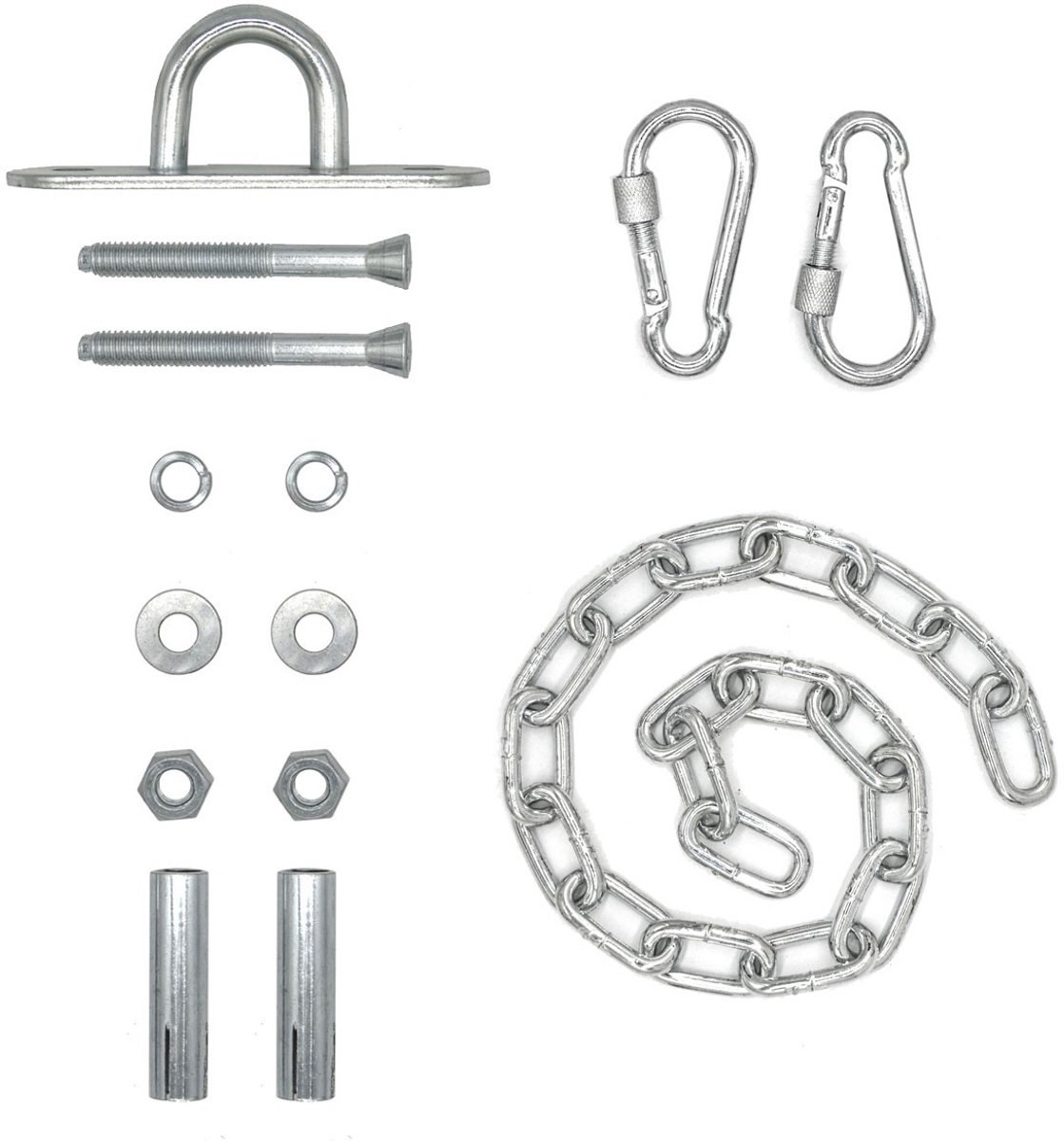 230kg Ophangketting met Plafondhaak - 50cm Ophanging - Ketting voor Schommel Hangstoel Hangmat