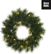 Black Box Trees - Casaya sölden krans led werkt op batterijen groen hardneedle PDQ - d35/d45cm - Kerstbomen