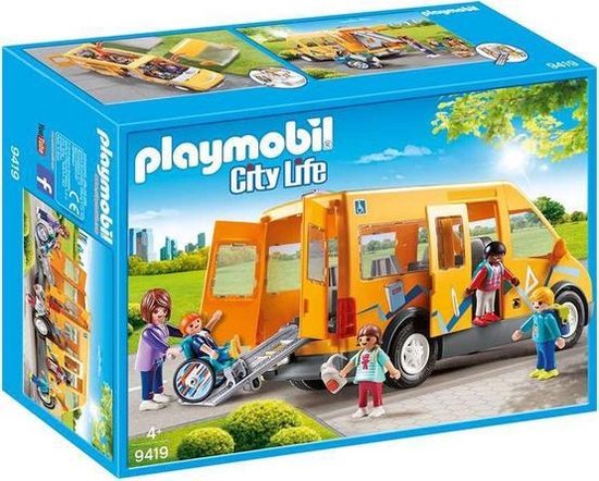 Thumbnail van een extra afbeelding van het spel Bus City Life School Playmobil 9419 (13 pcs)