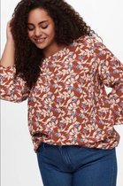 Carmakoma by ONLY CARLANA 34 BLOUSE - Ginger Bread Brown