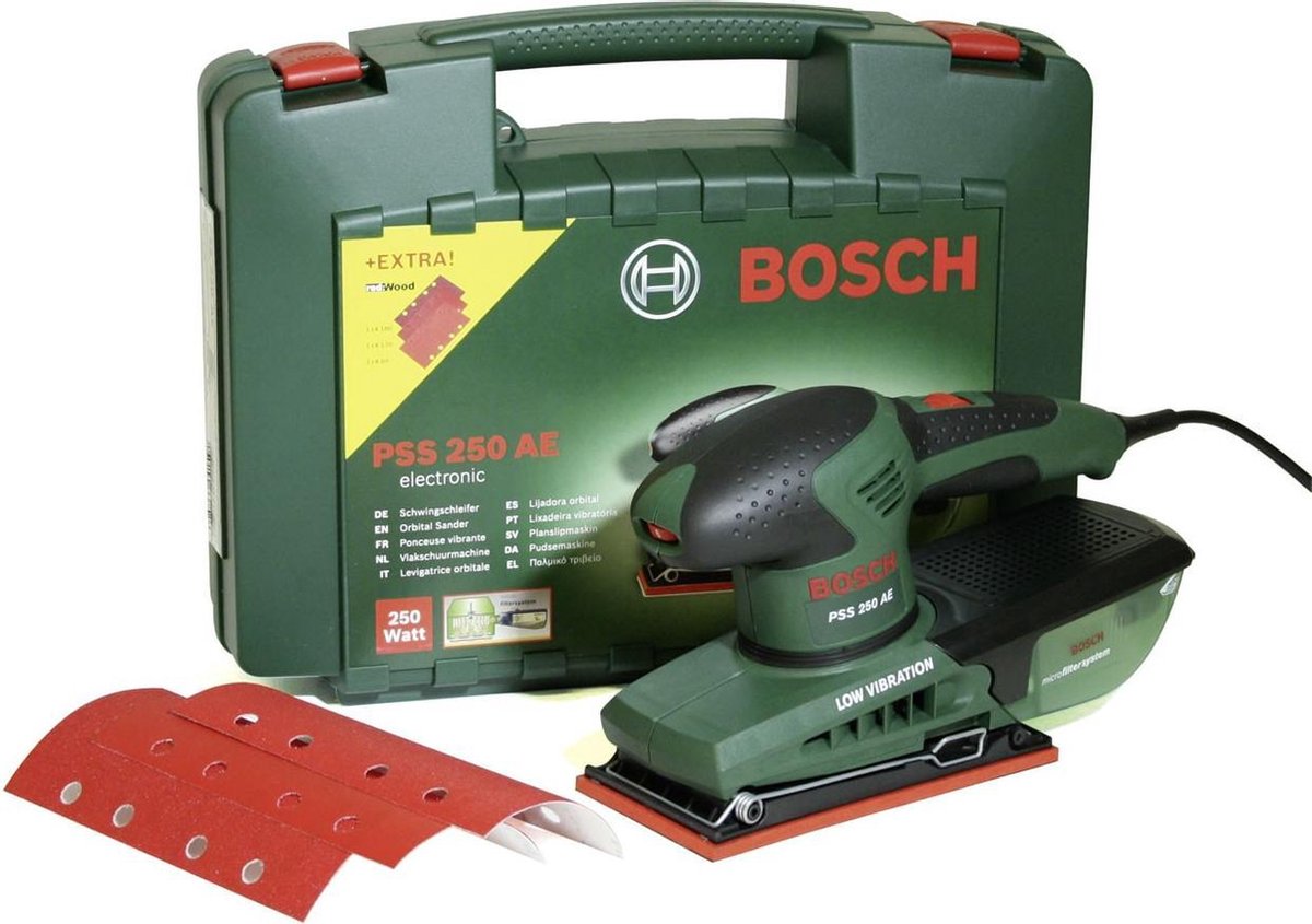 Bosch PSS 250 AE Vlakschuurmachine - op snoer - 250 W | bol.com