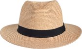 Emthunzini Hats - UV Fedora zonnehoed voor volwassenen - Pana-Mate - Naturel - maat 61CM