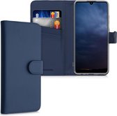 kwmobile telefoonhoesje voor Huawei P Smart (2020) - Hoesje met pasjeshouder in donkerblauw - Wallet case