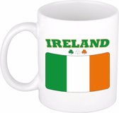 Beker / mok met de Ierse vlag - 300 ml keramiek - Ierland