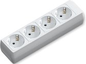 Verlengsnoer - Igia Bovun - 3680W - 4 Stopcontacten - Wit - Zonder Snoer/Kabel | Nederland