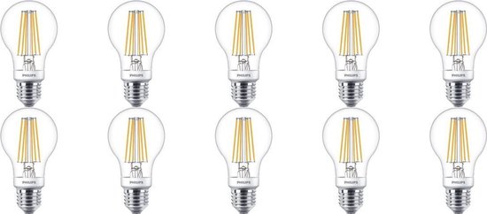 PHILIPS - LED Lamp 10 Pack - SceneSwitch Filament 827 A60 - E27 Fitting -  Dimbaar -... | bol.com