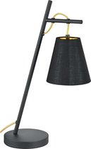LED Tafellamp - Torna Andra - E14 Fitting - Rond - Mat Zwart - Aluminium