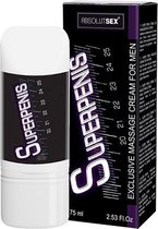 Super Penis Creme 75 ML - Drogisterij - Cremes - Wit - Discreet verpakt en bezorgd