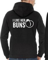 Buns & Guns Hoodie (I Love Her Buns - Maat XXL)