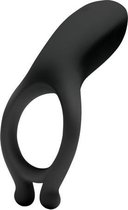 OptiMALE Oplaadbare Vibrerende Cockring - Toys voor heren - Penisring - Zwart - Discreet verpakt en bezorgd