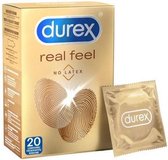 Durex Real Feel Condooms - 20 st. - Drogisterij - Condooms - Transparant - Discreet verpakt en bezorgd