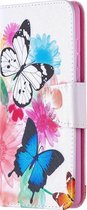 Samsung Galaxy S20 FE Hoesje - Mobigear - Design Serie - Kunstlederen Bookcase - Butterfly - Hoesje Geschikt Voor Samsung Galaxy S20 FE