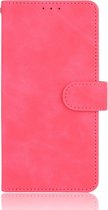 Etui Portefeuille Mobigear Retro Skin Rouge LG Velvet