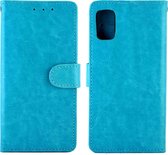 Mobigear Telefoonhoesje geschikt voor Samsung Galaxy M51 Hoesje | Mobigear Wallet Bookcase Portemonnee | Pasjeshouder voor 3 Pasjes | Telefoonhoesje voor Pinpas / OV Kaart / Rijbewijs - Blauw
