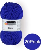 Veritas Schachenmayr Breiwol Bravo 20-Pack - 100% Acryl Blauw