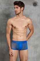 Herenboxer Mesh - Blauw - Heren Lingerie - Large - Slips & Boxershorts - Blauw - Discreet verpakt en bezorgd