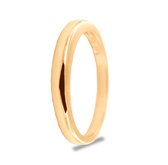 Silventi 943200834-54 Zilveren Ring - Dames - Glad - 2,5 mm - Maat 54 - Rhodium - Gold Plated (Verguld / Goud op Zilver)