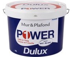 Dulux Power Muur & Plafondverf - Wit - Mat - 8L