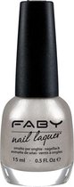 Faby Nagellak The Color Of The Light Dames 15 Ml Vegan Zilver