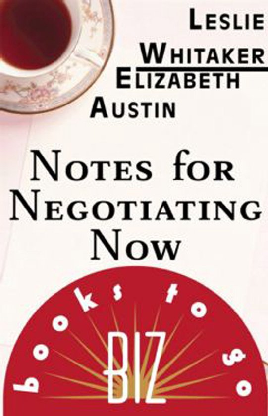 Notes for Negotiating Now - cover