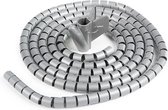 Kabelgeleider grijs - Spiraalband - Kabelslang - Lengte 3 meter | Diameter 15mm | Set 3 stuks