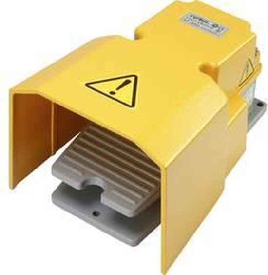 Interrupteur à pédale 250 V/AC 15 A avec capot de protection 1 contact de fermeture, 1 contact d'ouverture XF-502 1 pcs