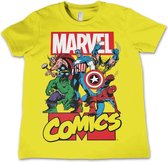 MARVEL COMICS - T-Shirt KIDS Comics Heroes - Yellow (6 Years)