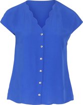 Promiss - Female - Blouse in viscose  - Bic blauw