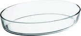 FINLANDEK Ovale glazen schaal - 33x22 cm