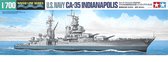 1:700 Tamiya 31804 U.S. Navy CA-35 Indianapolis Plastic Modelbouwpakket