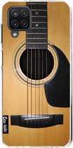 Casetastic Samsung Galaxy A12 (2021) Hoesje - Softcover Hoesje met Design - Guitar Print