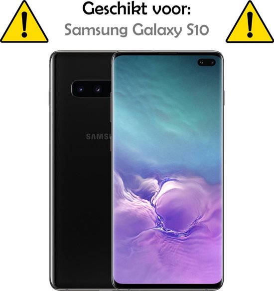 Coque Samsung S10 Avec Protecteur D'écran - Coque Samsung Galaxy S10 - Siliconen Samsung S10 Avec Protecteur D'écran - Lilas