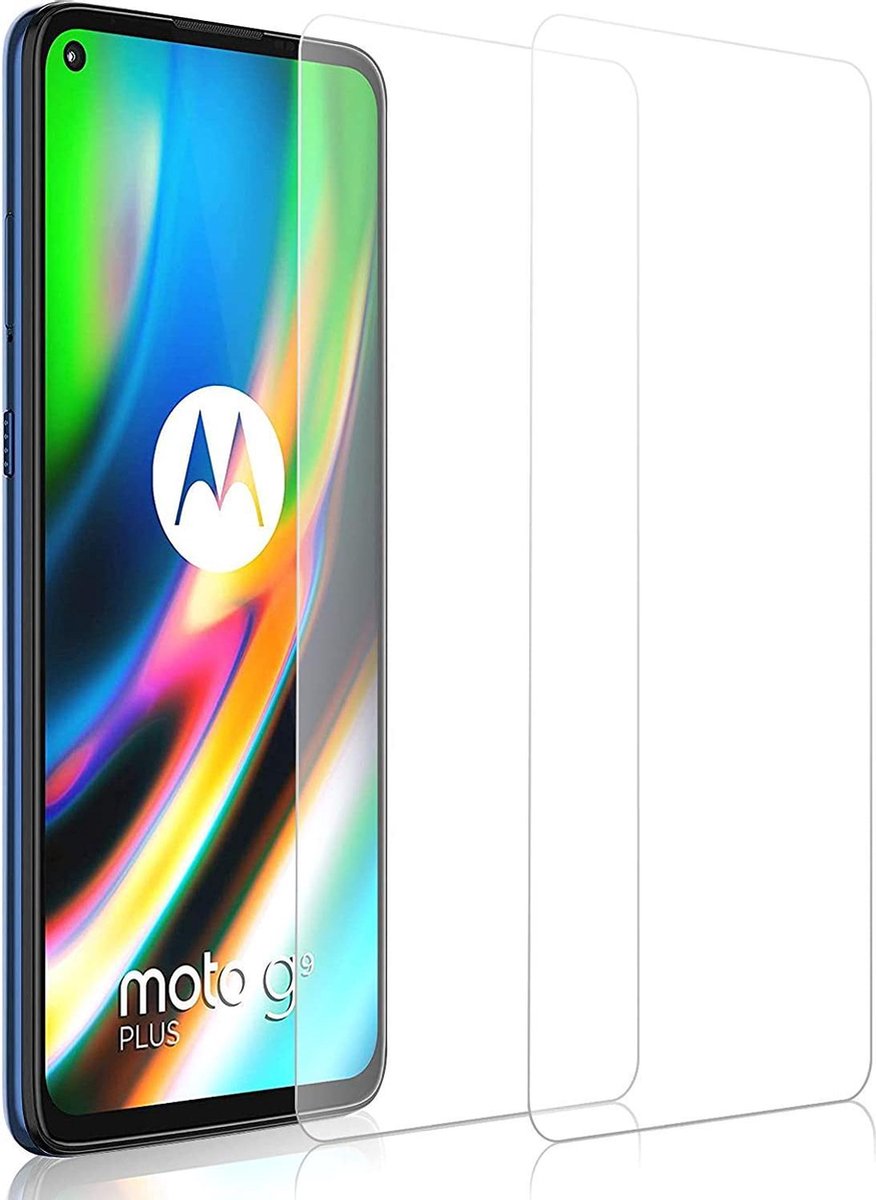 Screenprotector Glas - Tempered Glass Screen Protector Geschikt voor: Motorola G9 Plus - 2x