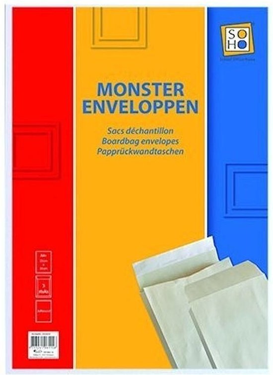 SOHO Enveloppen Monsterzak – Luxe Enveloppen - Briefomslag – Envelop –  Zelfklevende... | bol