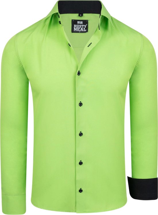 Rusty Neal - heren overhemd groen - r-44 | bol.com