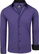 Heren overhemd paars - Rusty Neal - r-44