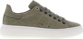Tango | Ingeborg 1-zd green suede sneaker- off white outsole | Maat: 38