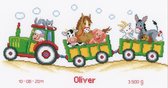 Tractor met Dieren Aida Borduurpakket Vervaco PN-0011906