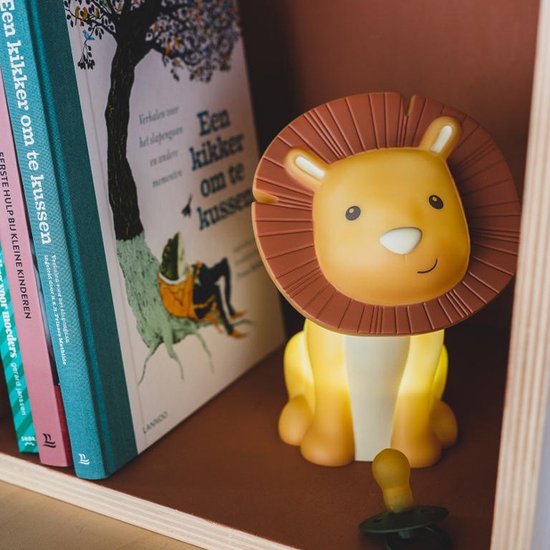 Atelier Pierre - Nachtlamp LED - Leeuw Hakuna - Bruin- H 20 cm van Atelier Pierre — afbeelding 3
