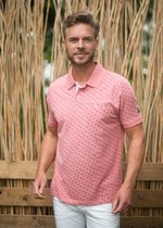 GCM heren poloshirt coral print - maat L