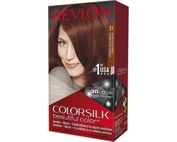 Haarkleur Zonder Ammoniak Colorsilk Revlon Donker koper kastanje