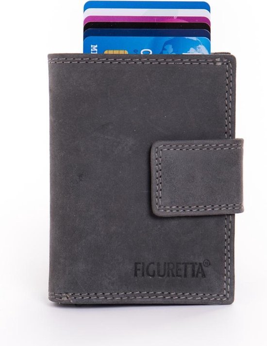 Figuretta RFID Billfold / Creditcardhouder / Portemonnee - Antraciet