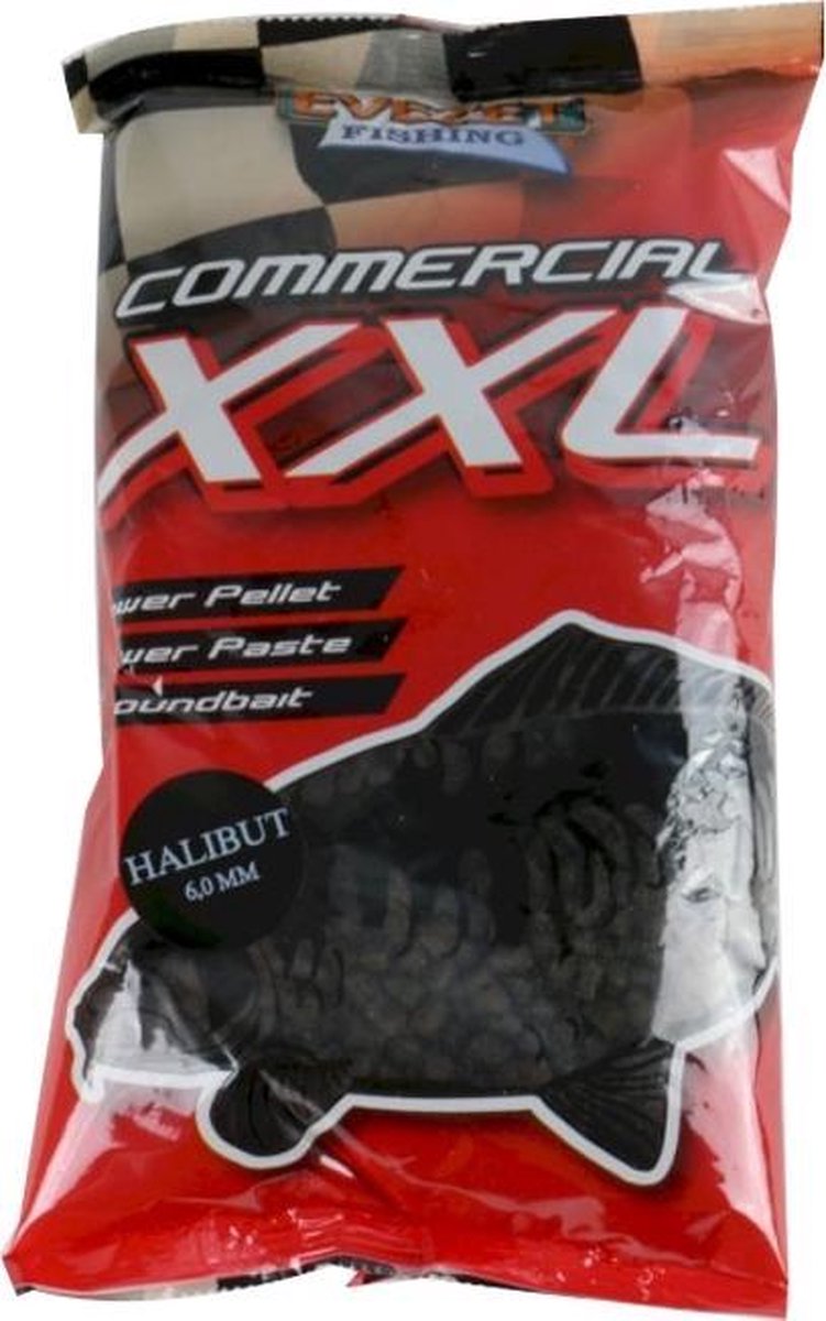 Evezet Commercial XXL Halibut - 6.0 mm - 900g - Zwart
