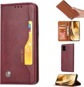 Voor Samsung Galaxy Note 20 Kneed Skin Texture Horizontaal Flip Leren Case met Fotolijst & Houder & Kaartsleuven & Portemonnee (Wijnrood)