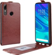 Crazy Horse verticale flip lederen beschermhoes voor Huawei P SMART Z (bruin)
